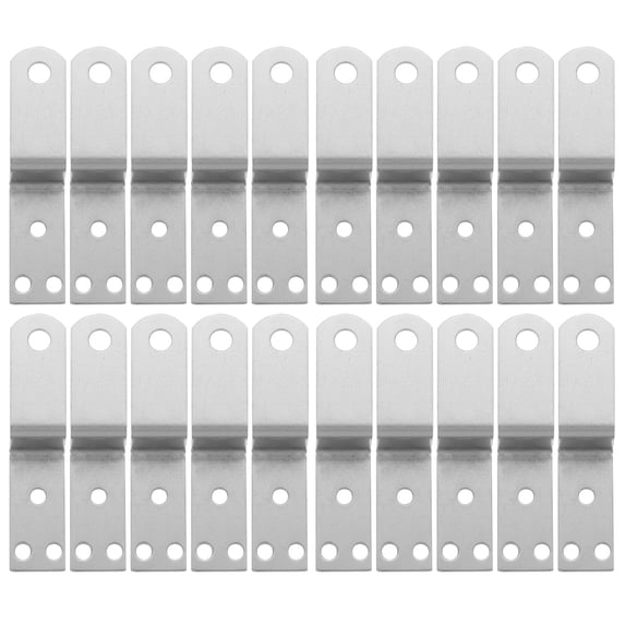 20 Pcs Z-shaped Photo Frame Stand Clips for Table Tops Picture Frames Trapezoidal Bracket Iron