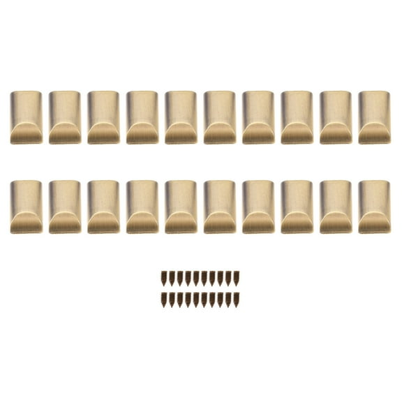 20 Pcs Zip Pulled Clamp Zipper Accessories Insertion Pin Stop Plug Bottom Slider