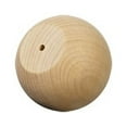 thumbnail image 1 of 20 Pcs of 1-1/2" Wooden Ball Knob / Doll Heads 1-1/2" wide; Flat 1-1/16"  3/16" hole, 1 of 1