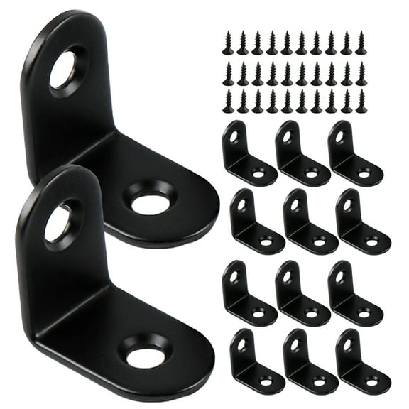 HEANUJJ 20pcs Heavy Duty L Bracket Corner Brace for Cabinets Tables Chairs Kitchen Use