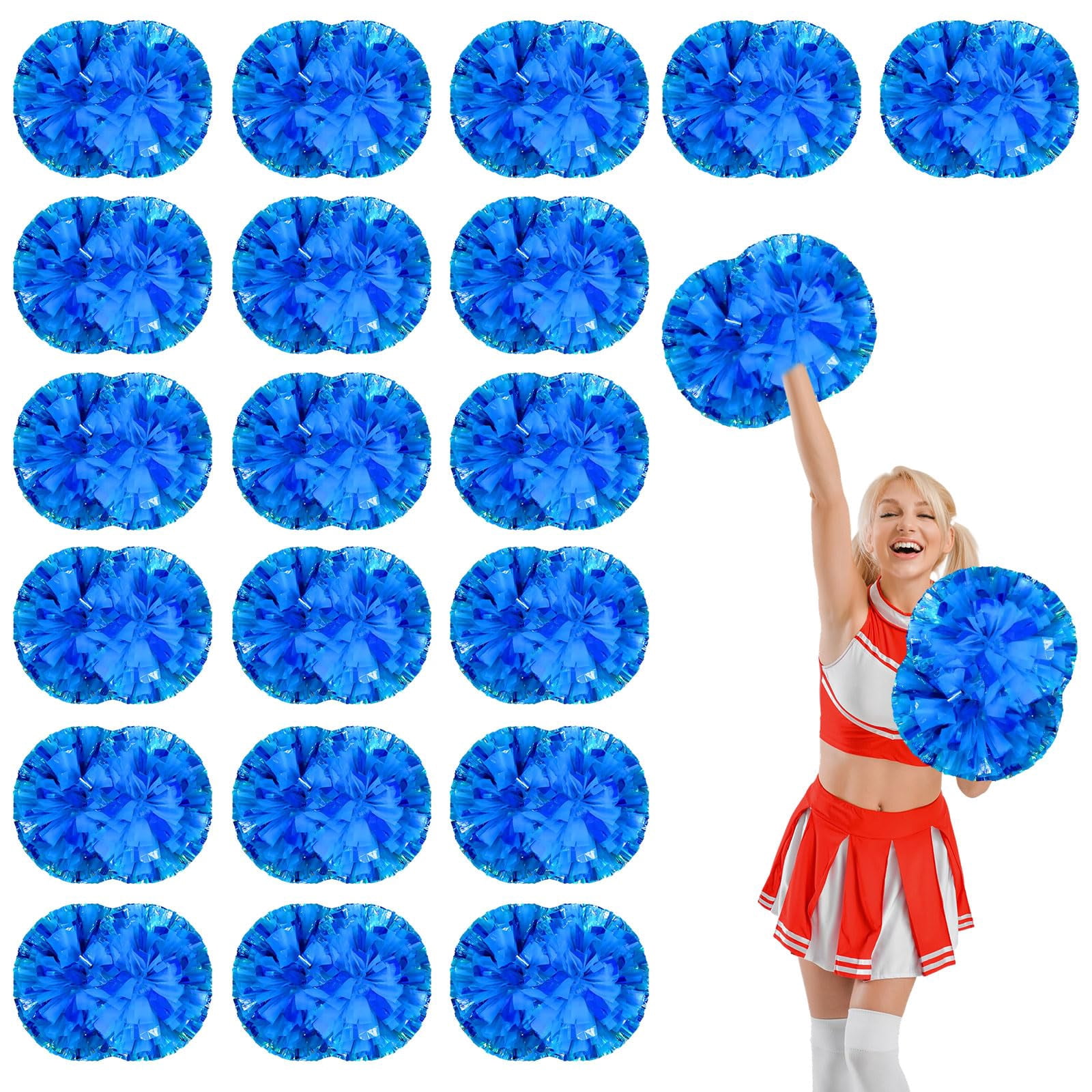 20 Pcscheerleading poms,pom poms Cheerleading with Handle Style Cheer Pom Pomsfor Dance, Matches