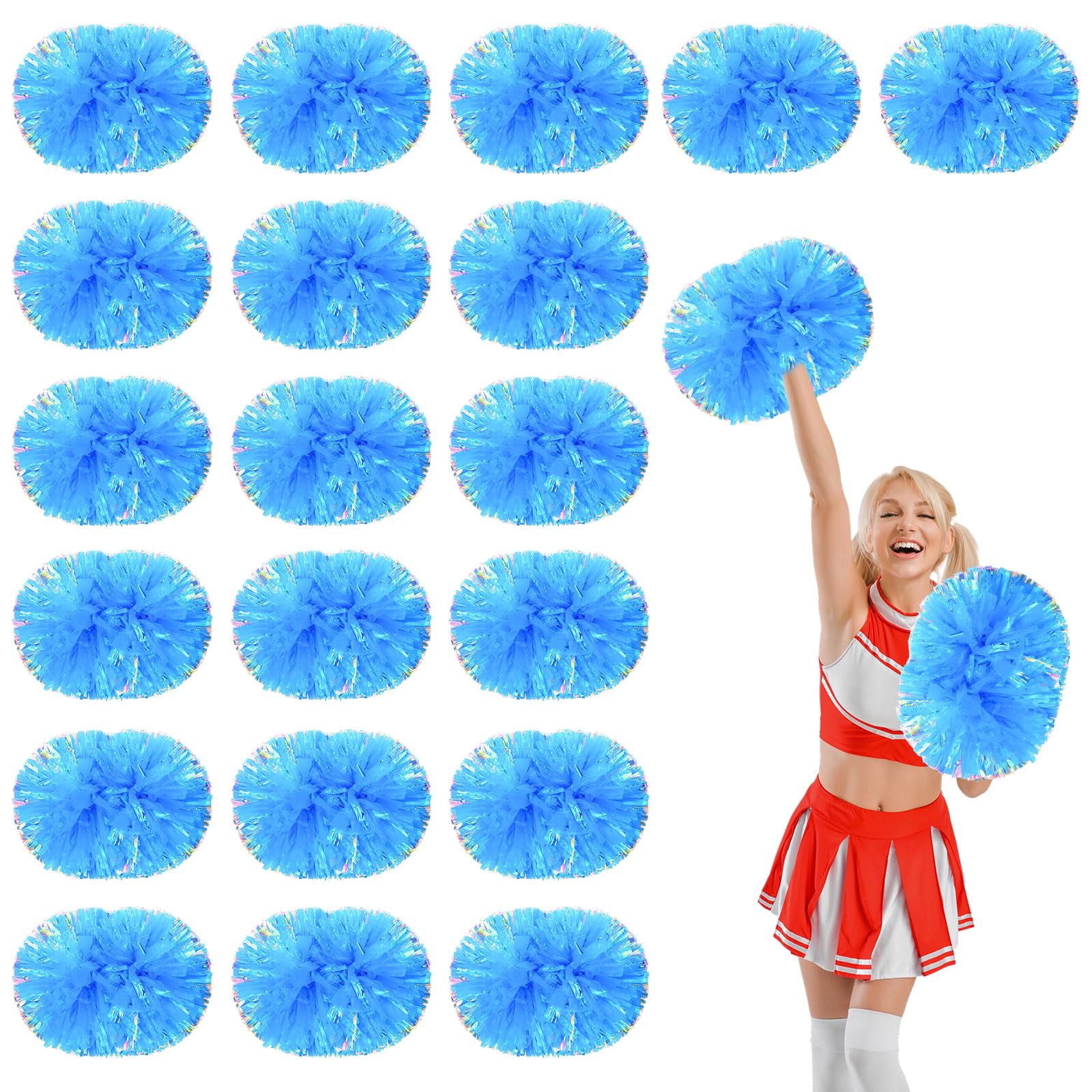 20 Pcscheerleading poms,pom poms Cheerleading with Handle Style Cheer Pom Pomsfor Dance, Matches