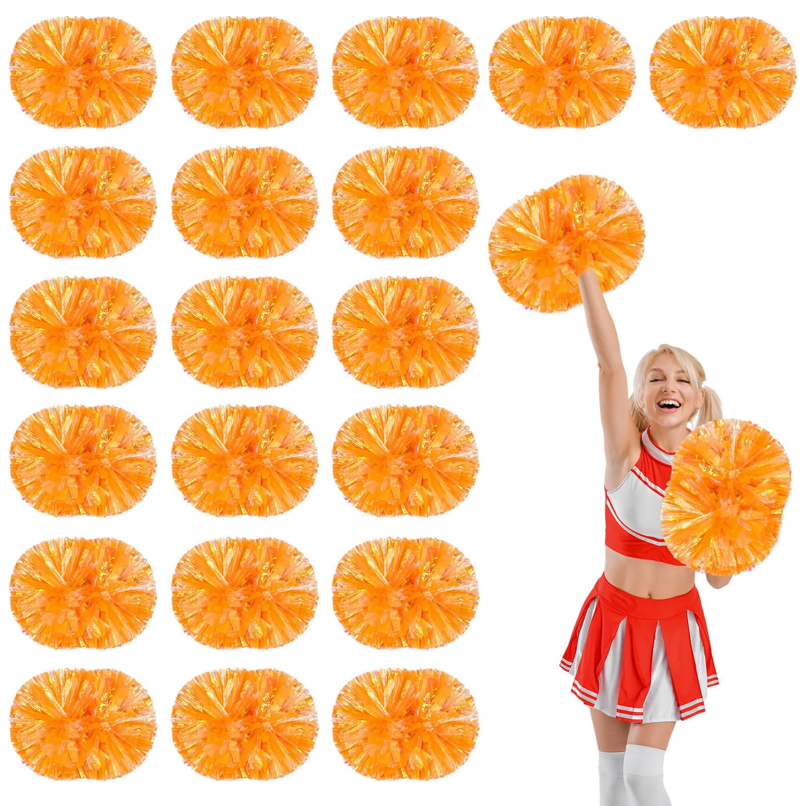 20 Pcscheerleading poms,pom poms Cheerleading with Handle Style Cheer Pom Pomsfor Dance, Matches