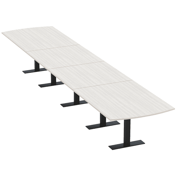 20 Person Arc Rectangle Modular Boardroom Table Power And Data Modules