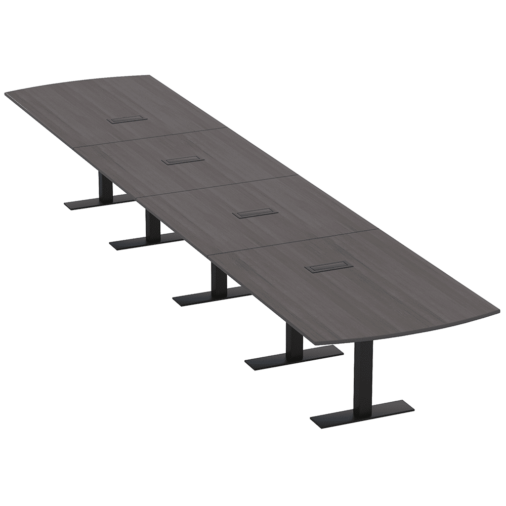 20 Person Arc Rectangle Modular Boardroom Table Power And Data Modules