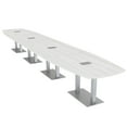 thumbnail image 1 of 20 Person Modular Arc Boat Powered Conference Table Metal Bases 20 Ft, 1 of 7