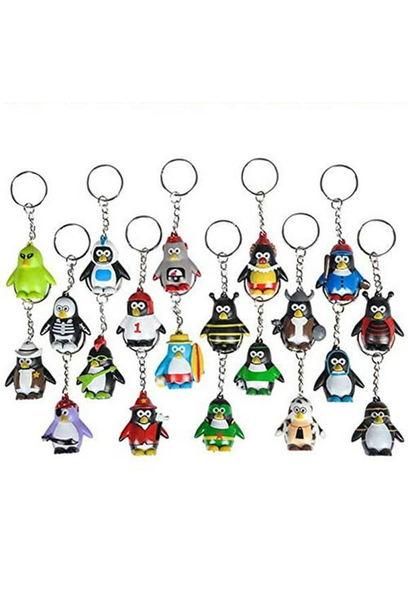 20 Piece - 1.5" Collectable Penguin Keychains