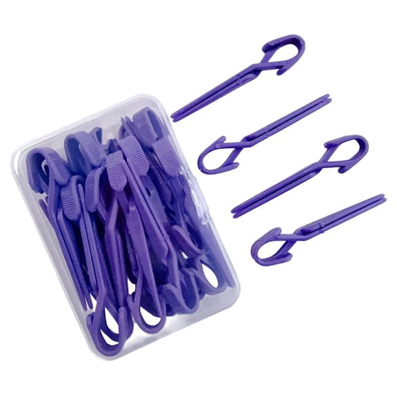 20-Piece Anti-Overflow Nail Clip Set For Gel Polish Application And Curing