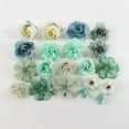 thumbnail image 1 of 20-Piece Artificial Rose Flower Heads - Fabric Small Roses for DIY Crafts, Hair Clips, Garland & Home Decor - Yellow, 1 of 8
