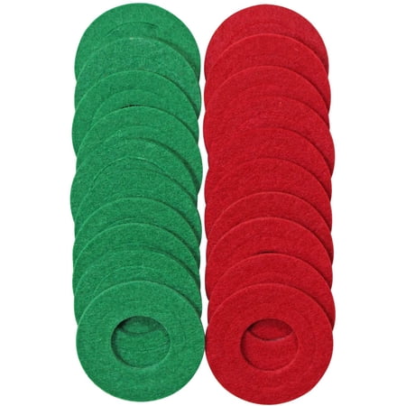 AGS Red Battery Terminal Protector Anti Corrosion Felt Fiber Washers Wire Connector 20 Piece 10 Pack