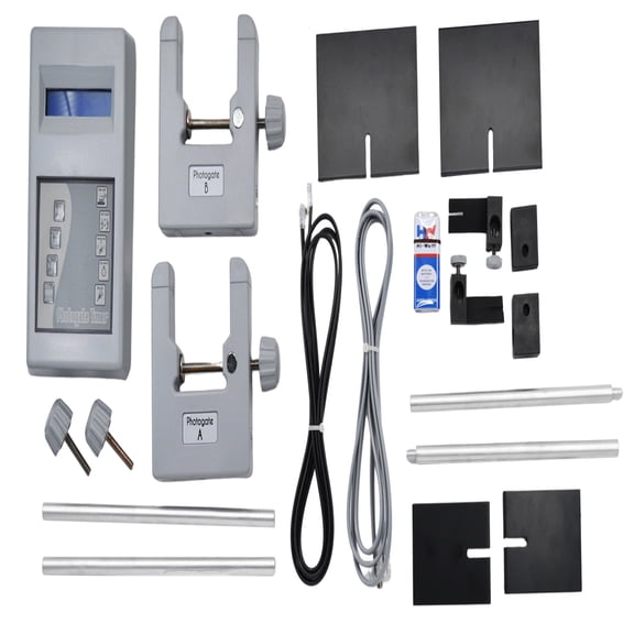 20 Piece Complete Photogate System Kit - For Use in Accurate Timing & Various Experiments - With Interrupter Plates & Activity Guide - Eisco Labs