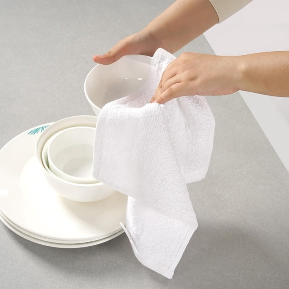 20-Piece Cotton Kitchen Towel Set with Pot Holders and Oven Mitts, Soft Absorbent Dish Towels, Indigo