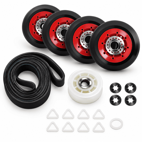20-Piece Dryer Repair Kit with Rollers, Belt and Idler Pulley for 27-inch Dryers