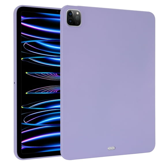 ELEHOLD Silicone Case For iPad mini (6th Generation) Heavy Duty Shockproof Cover, Slim&Lightweight, Soft Skin-Friendly, Anti-Scratch Protective Tablet Cover, Purple