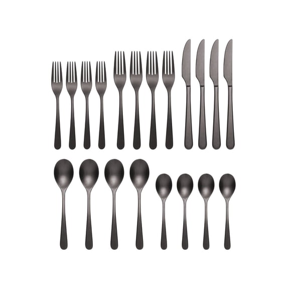 20-Piece Everyday Flatware Set, Service For 4 - Contemporary Stainless Steel