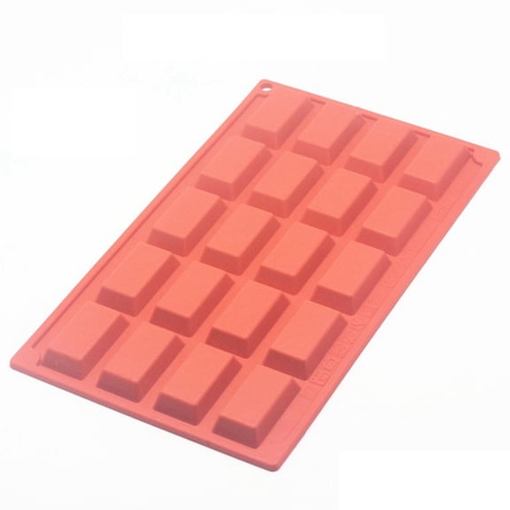 20-Piece French Pastry Mold Fish Jelly Rectangular Mold Gold Brick Cake Mold Baking Oven Home Use