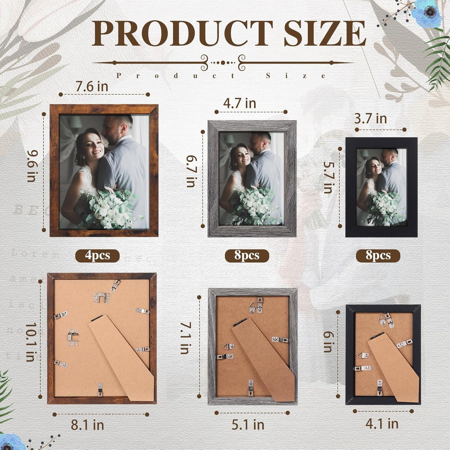 Craig Frames 314BR Ornate Bronze Picture Frame – 12x16 Inch, Victorian Style With Glass & Hanging Hardware