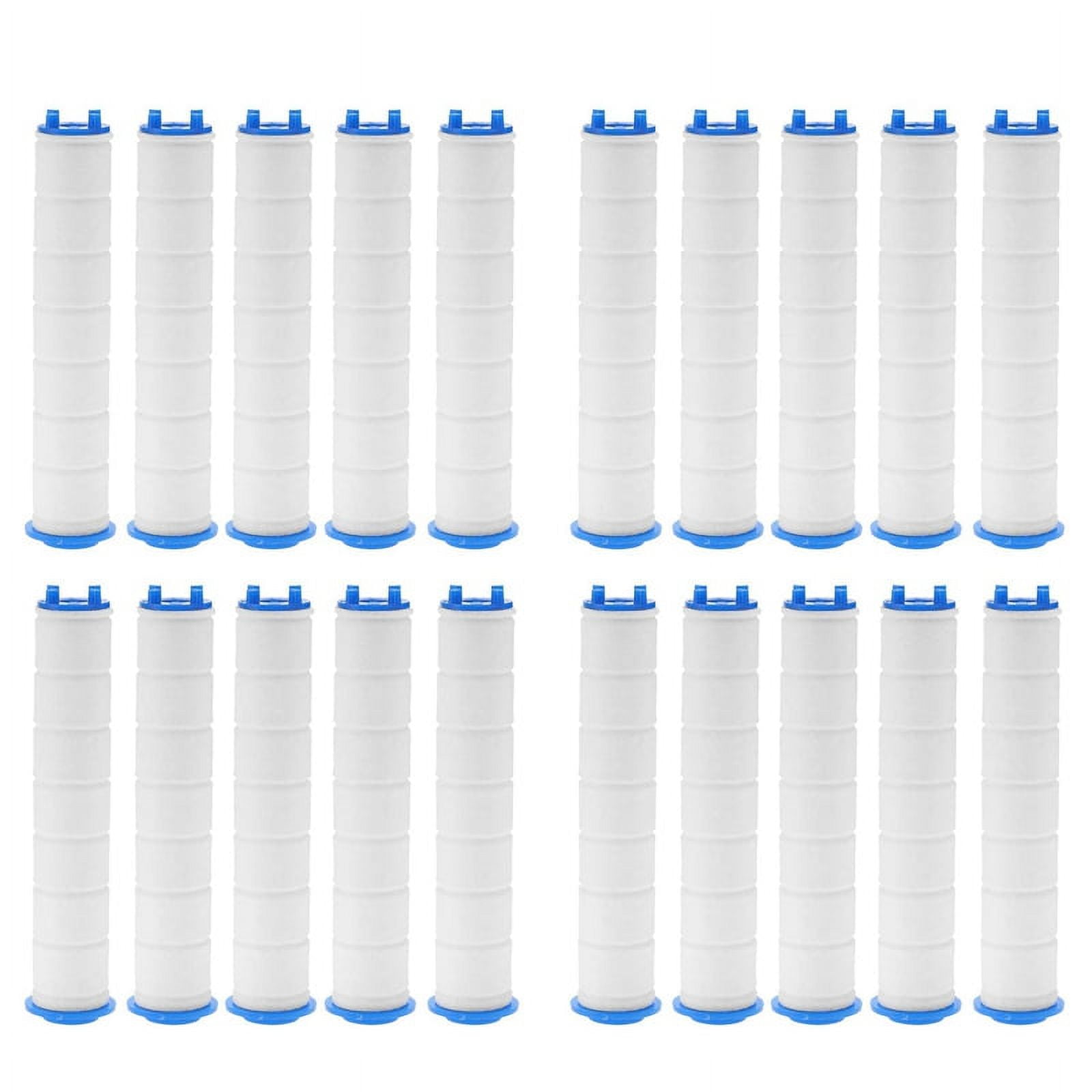 20 Piece Hand Shower Filter Core Bathroom Bathtub Shower Filter Purifier,20 x Shower filter ...