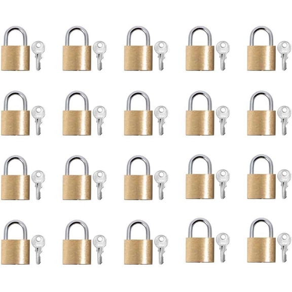 20 Piece Mini Cute Diary Padlock Tiny Small Luggage Locks with Keys for Jewelry Boxes Backpack Travel, 20PC Value Set, $20 Value