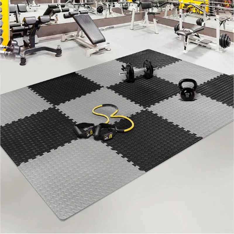 20 Piece Puzzle Fitness Mat Double Sided Interlocking Foam Floor Mat EVA Non Slip Mat Suitable for Yoga and Fitness Equipment
