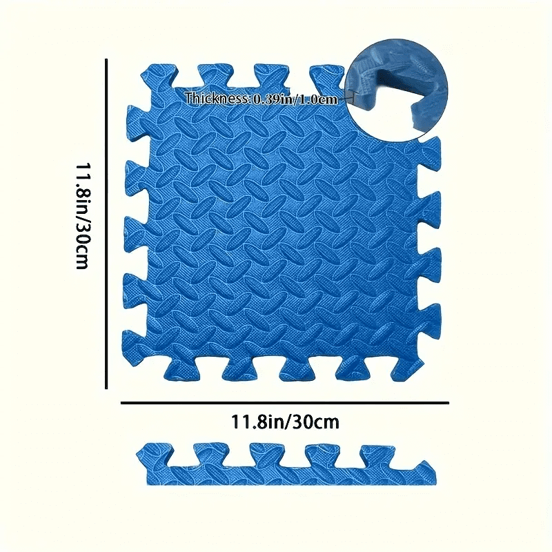 20 Piece Puzzle Fitness Mat Double Sided Interlocking Foam Floor Mat EVA Non Slip Mat Suitable for Yoga and Fitness Equipment