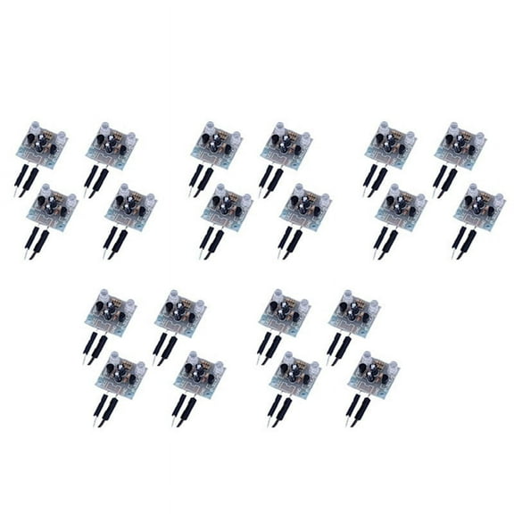 20-Piece Set 5mm LED Flash DIY Kit Electronic Kit PCB Circuit Welding Skills Learning Training Kit,20 * 5mm LED flash DIY kit,light green