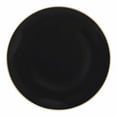 thumbnail image 1 of 20 Piece Set of Organic Collection Black/Gold Rim Plastic Dinner Plates 10" for Dinner Parties, Wedding, Thanksgiving, 1 of 3