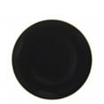 thumbnail image 1 of 20 Piece Set of Organic Collection Black/Gold Rim Plastic Salad Plates 7.5" for Dinner Parties, Wedding, Thanksgiving, 1 of 3