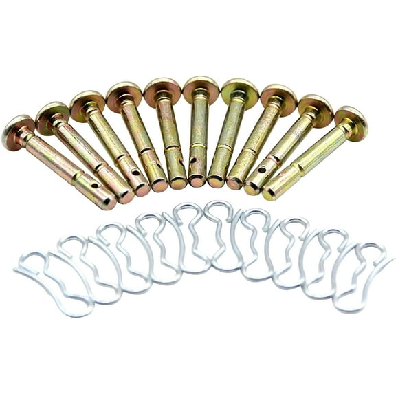 20-Piece Shear Pins And Cotter Pins Replacement For Snow Blowers, Compatible With Troy-Bilt Yard-Man Bolens, 1/4" X 1-3/4" Size, Durable Alloy Steel Pins For Snow Removal Machines