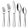 thumbnail interactive-video image 1 of 20 Piece Silverware Set, ENLOY Stainless Steel Solid Flatware Cutlery for 4, Modern & Elegant Design, High Quality Gift, 1 of 9