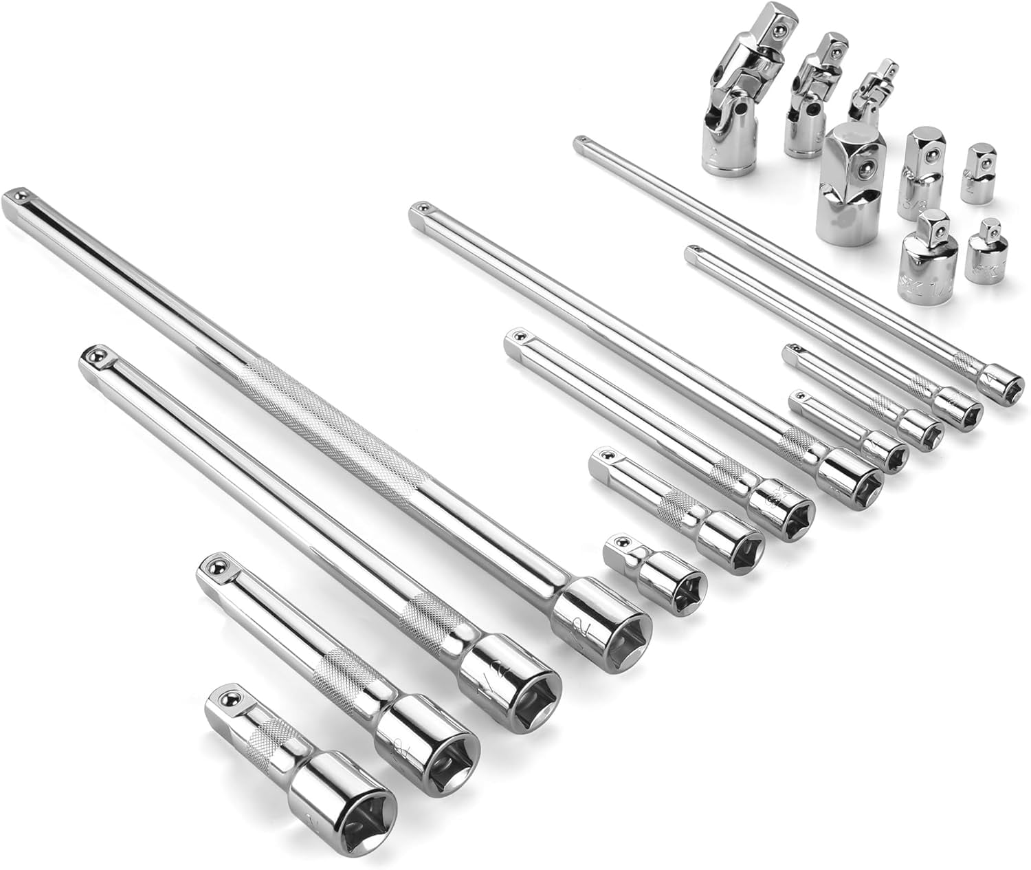 SK Handwerkzeuge 45168 Schwenkbare Verlängerung 12 Zoll - 3/8\" Antrieb, SuperKrome Finish