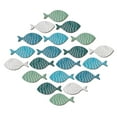 thumbnail image 1 of 20 Piece Wooden Fish Wall Art Set Nautical Coastal For Indoor Home Decoration Easy Installation 20PCS, 1 of 5