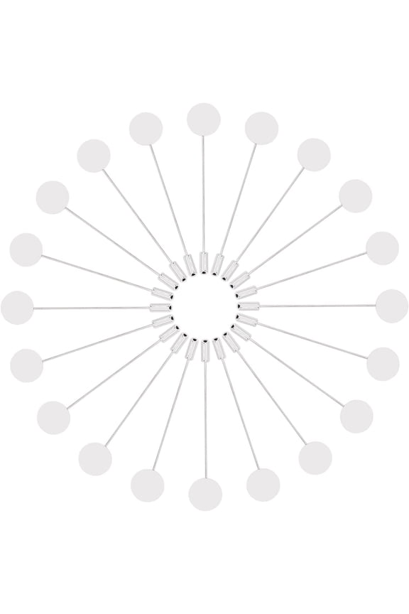 20-Pieces 15mm Tray Brooch Pins for Resin Rhinestone 304 Stainless Steel Brooch Pins Findings Safety Catch Back Pins for Craft Jewelry Making 77x15mm pin 1mm