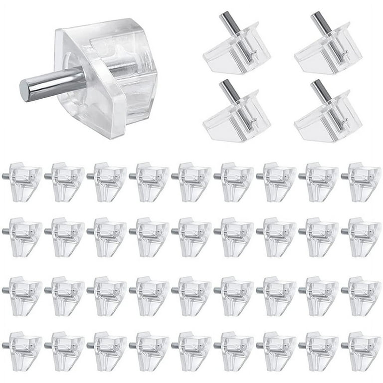 China 20 Pieces 3 mm Shelf Pins Clear Support Pegs Cabinet Shelf Pegs Clips Shelf Support Holder Pegs for Kitchen Furniture, Size: 20 Pcs