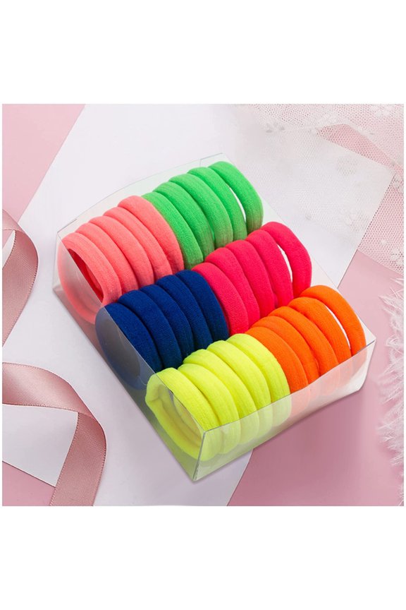 20 Pieces/30 Pieces Of Girl Non-Damage Hairband Elastic Hairband, Small Ponytail Fixing Rope, Ribbon Hair Ties Headbands Hair Ties Elastic Small Small Rubber Bands for Hair Rainbow Hair Bands for Girl
