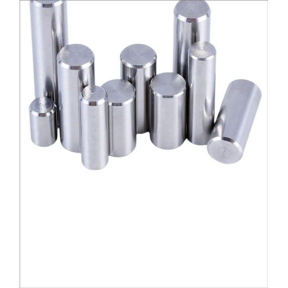20 Pieces 304 Stainless steel cylindrical locating dowel pin,diameter 4mm; total length 35mm.