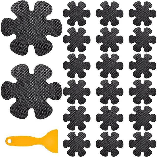20 Pieces Bathtub AntiSlip Stickers Tub Non Slip stickies Flower Style Safety Treads Adhesive