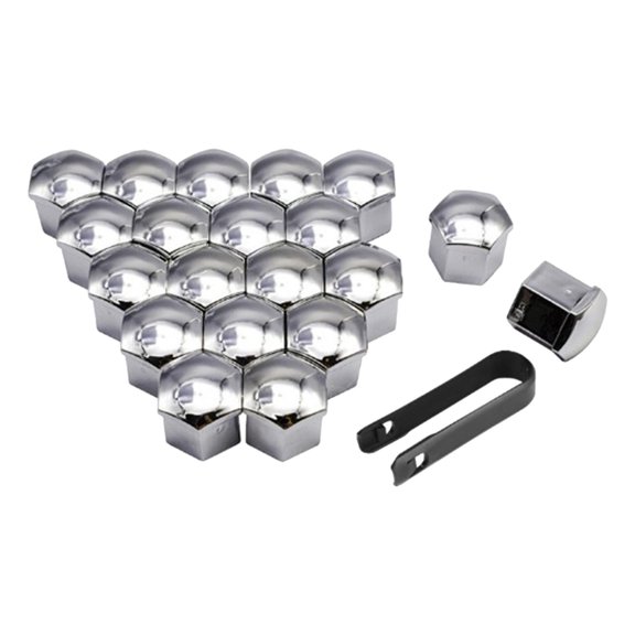 20 Pieces Car Wheel Lug Nut Cover Wheel Nut Caps Decorative with Clip Tool Wheel 17mm