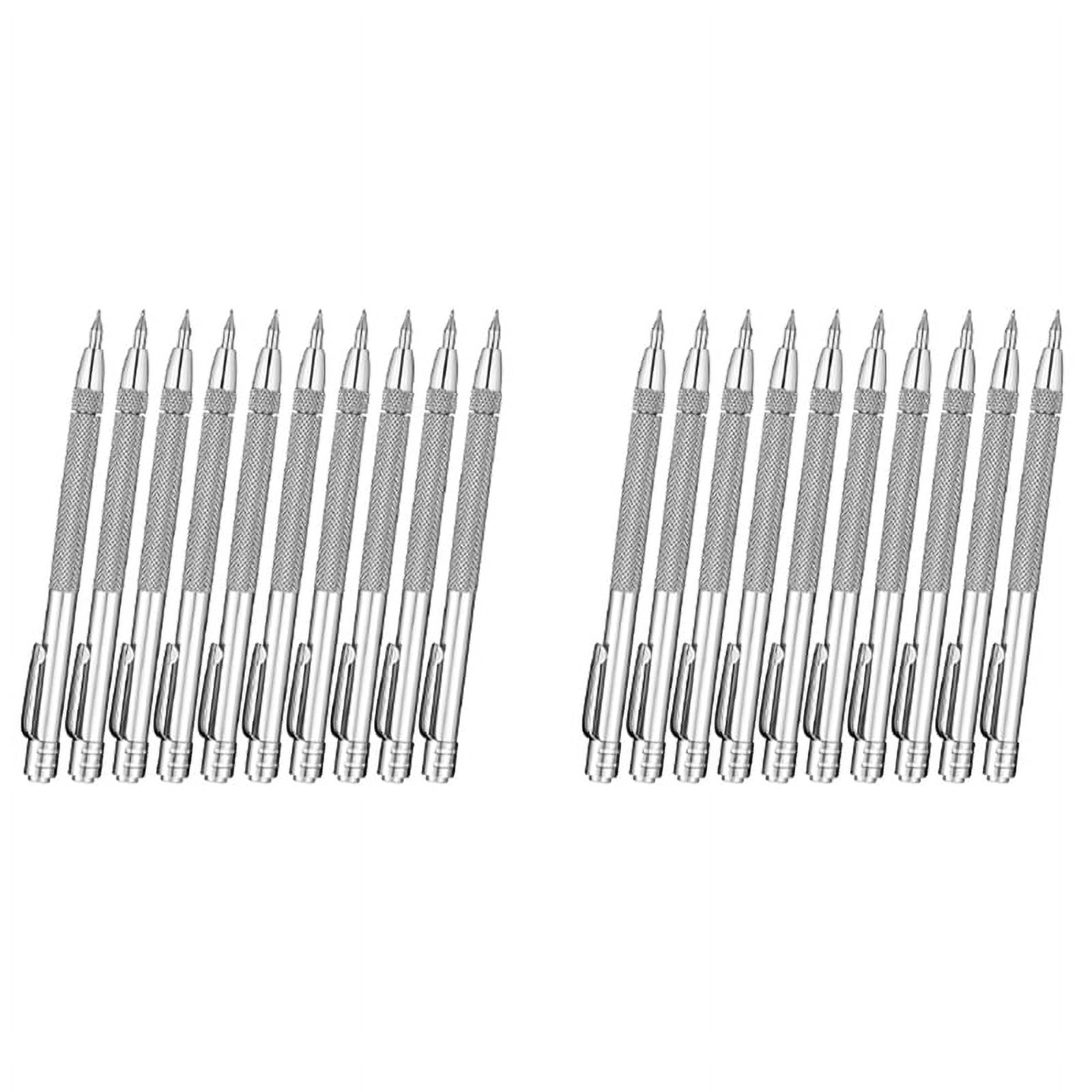 20 Pieces  Carbide Scriber with Magnet Aluminium  Engraving Pen with Clip for Ceramics