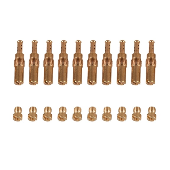 20 Pieces Carburetor Main Jet Slow Jets Direct Replaces Supplies Easily Install Durable Accessories Motorbike for PE