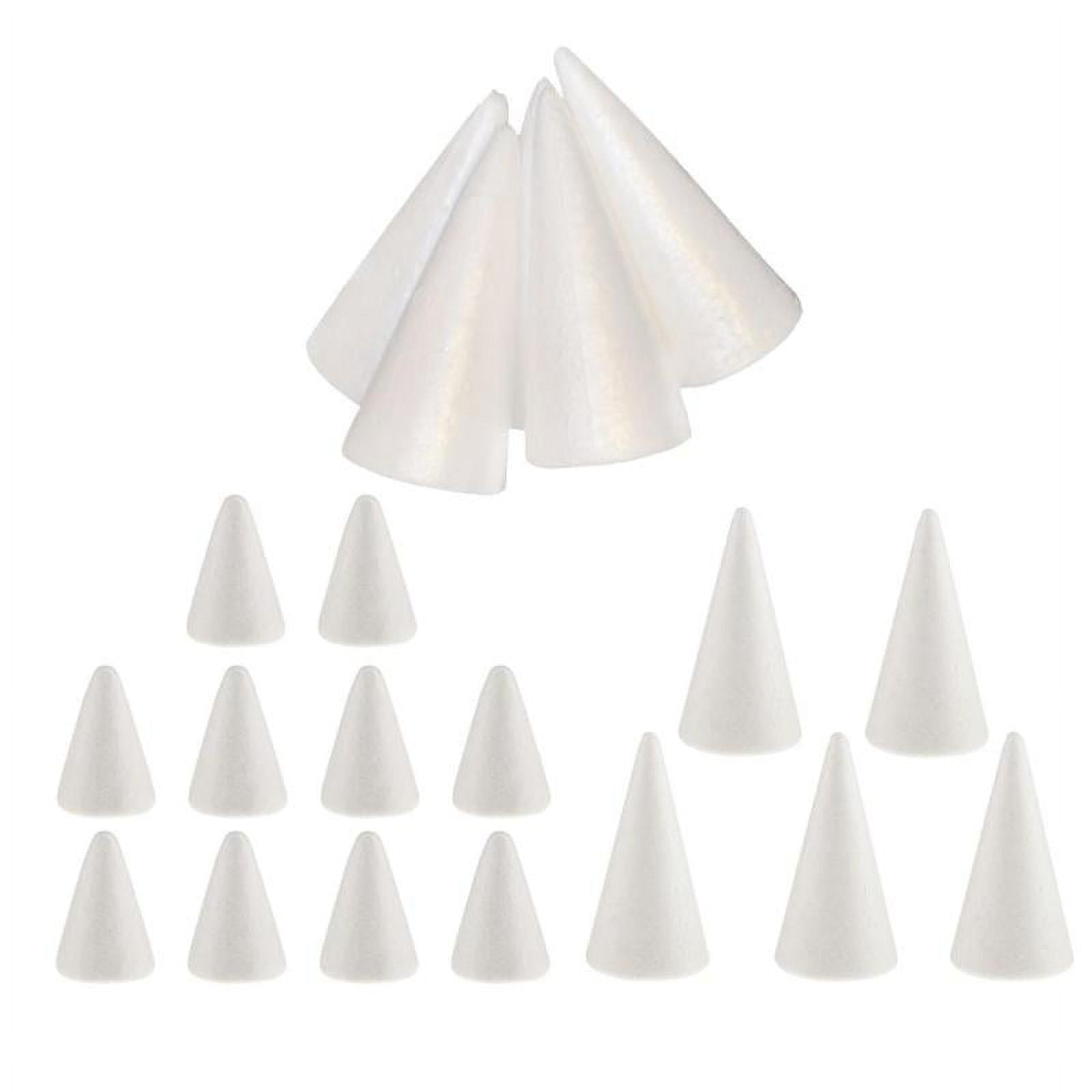 #N/A 20 Cone-shaped Styrofoam Cones for Crafts Christmas Party Decoration