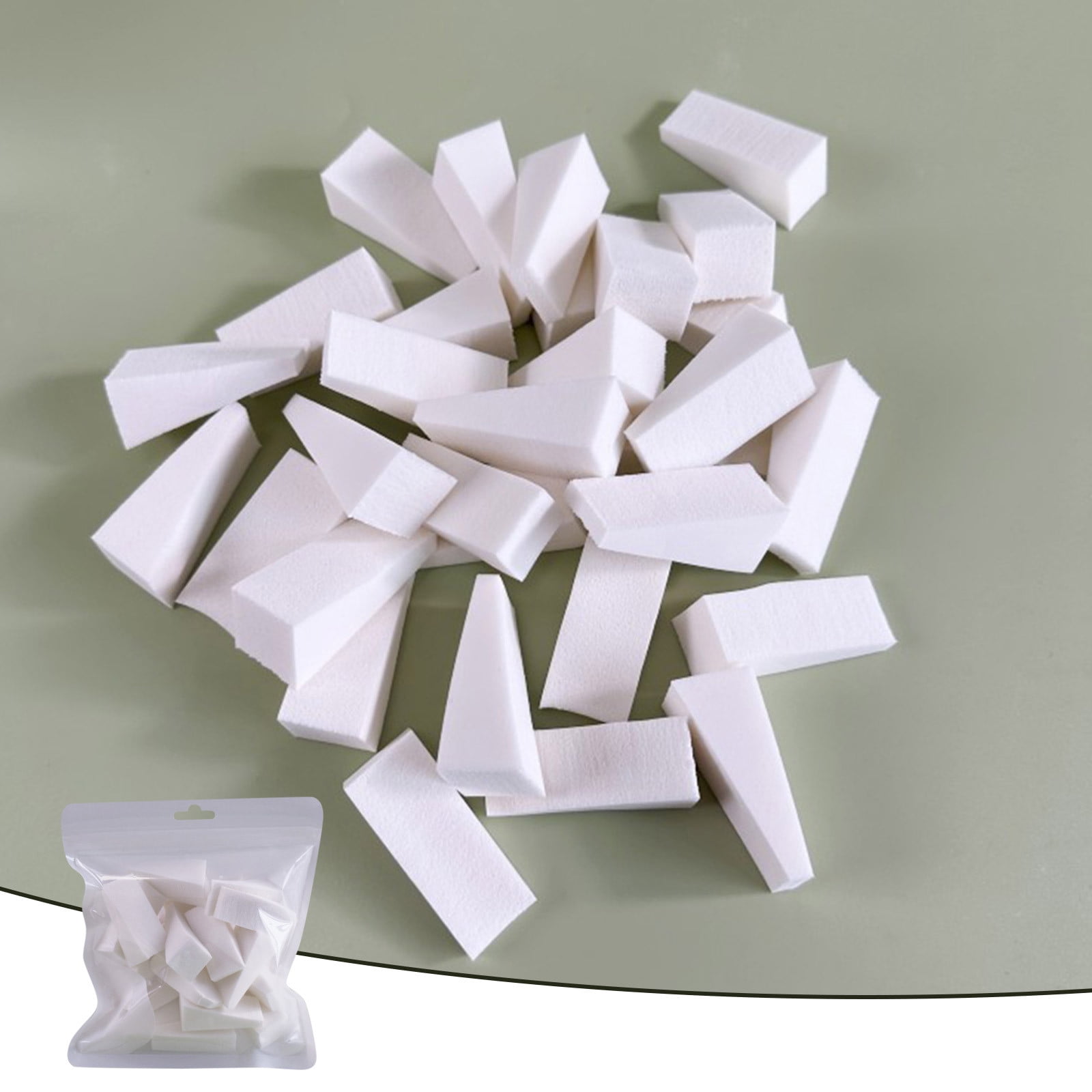 20 Pieces Cosmetic Sponges Latex Makeup Foam Wedges Foundation Beauty Face Sponge for Makeup