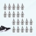 thumbnail image 1 of 20 Pieces Cross Country Spikes, 1/4inch Track Spikes, Running and Cross Country Spikes, Stainless Steel Replacement Pyramid Spike For Sports Sprint Short Running and Field Sprint Shoes- Silver, 1 of 5
