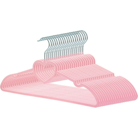 20 Pieces Cute Heart Hangers with 360 Degree Swivel Hook Heavy Duty Clothes Coat Hanger Cutecore Kawaii Room Decor for Adult Women Jackets, Pants, Shirts, Suit, Dress