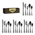 thumbnail image 1 of 20 Pieces Cutlery Set, Mirror Finish Smooth Edge Stainless Steel Silverware Set, 1 of 9