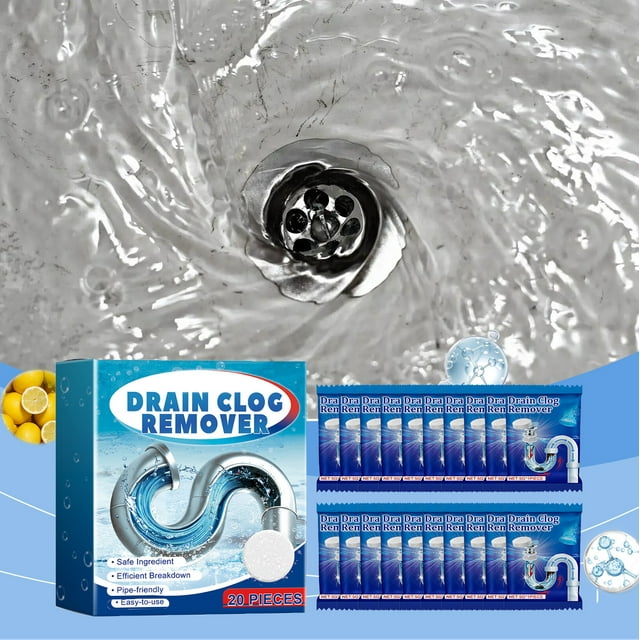 20 Pieces Drain Cleaner And Deodorizer, Power Clean Dirt From Sink