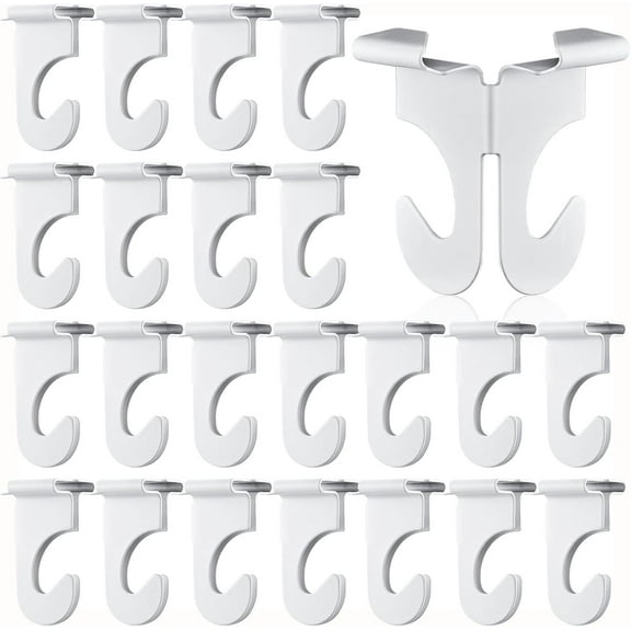 20 Pieces Drop Ceiling Hooks for Classrooms Hanging Stainless Steel Hanger T-bar Track Clip Suspended Track Ceiling Tile Clips Hook for Classroom, Office, Home Decorations