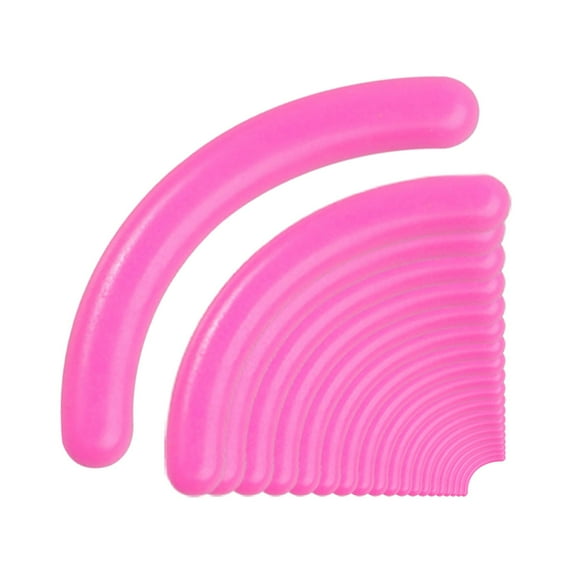 20 Pieces Eyelash Curler Refills Long Last Rubber Durable Cosmetic Accessory rose red