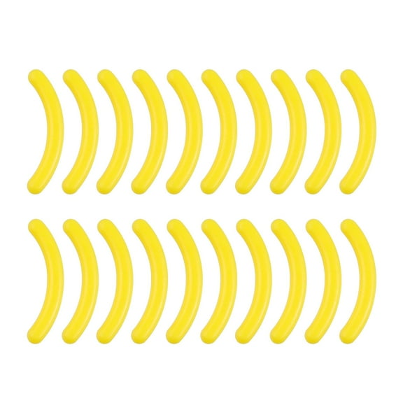 20 Pieces Eyelash Curler Refills Soft Portable Universal Cosmetic Accessory yellow