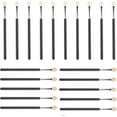 thumbnail image 1 of 20 Pieces Eyeshadow Applicators, Eyeshadow Brush Sponge Double End Eyeshadow Brush with Long Headed Handle Oval Brush Applicator Eyeshadow Cosmetic Brush for Women Ladies, 1 of 3